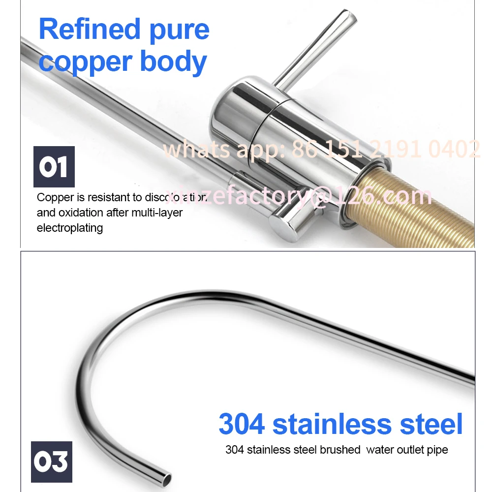 

Customizable Unpressurized Water Filter Faucet Under Kitchen Conversion Faucet Gooseneck Faucet Water Filter Accessories fo