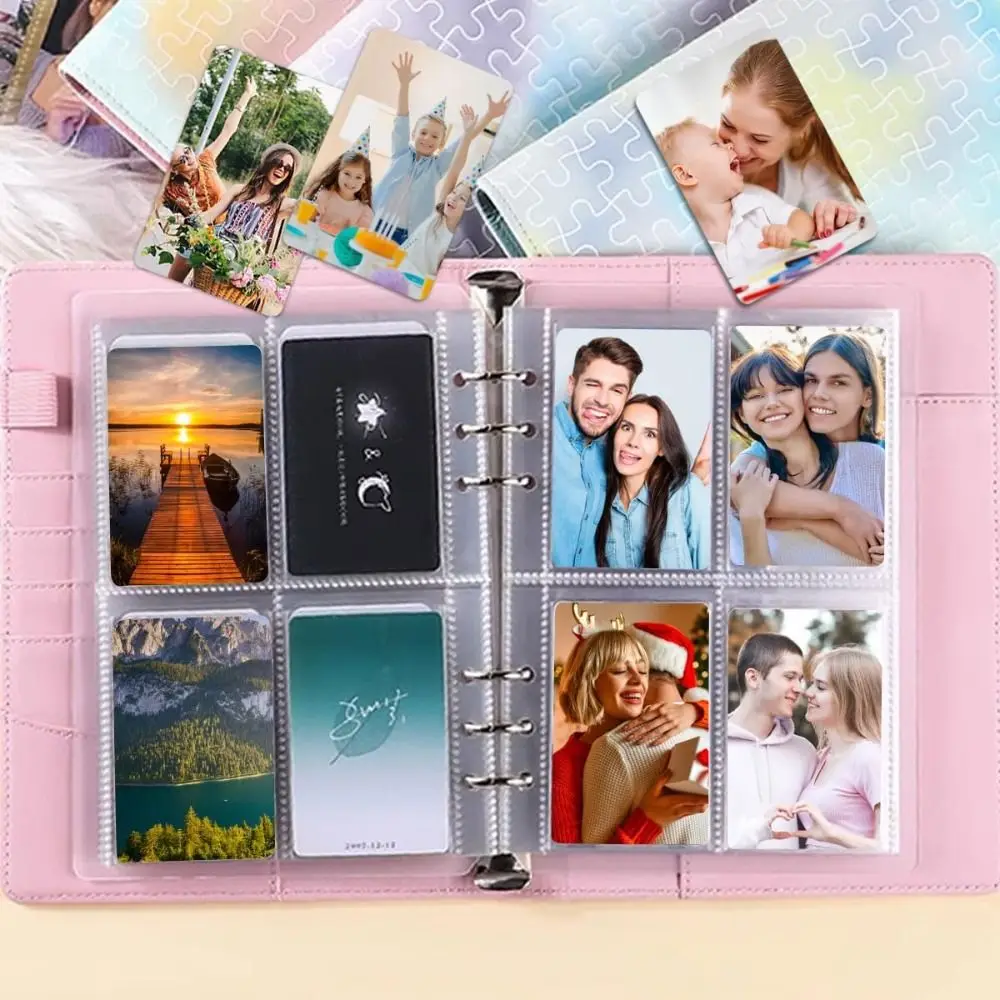 Kpop Photocard Binder 6 Ring Photocard Sleeves A5 Size Multi-Pockets Photocard Binder Photo Album Page - view 4