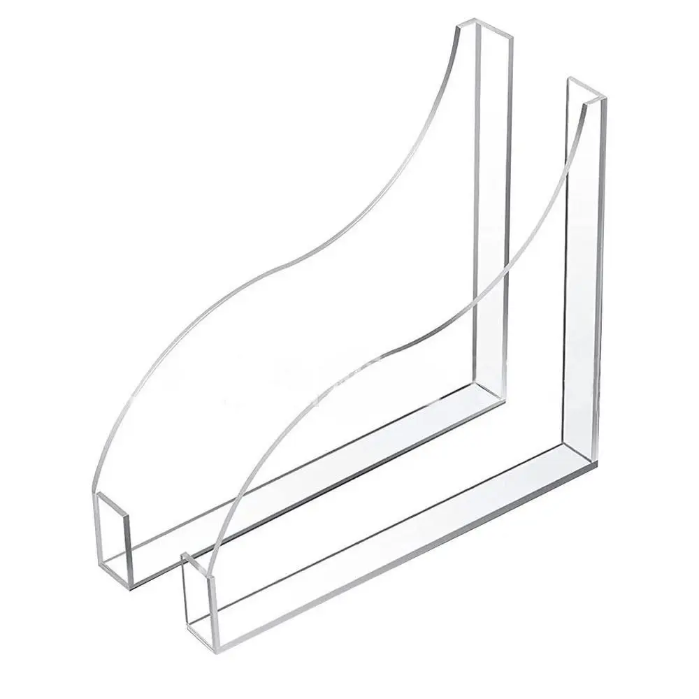 

2Pcs Water Splash Bathtub Edge Guard Shower Transparent Bathtub Water Baffle Self-Adhesive Splashing Bath Corner Guard Bathroom