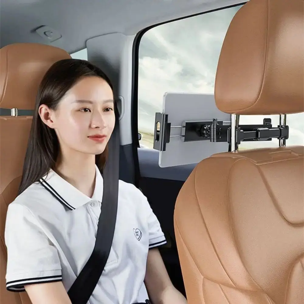 Foldable Car Rear Pillow Phone Holder Flexible Hands-Free Car Stand Seat Phone Mount Adjustable Bracket Portable