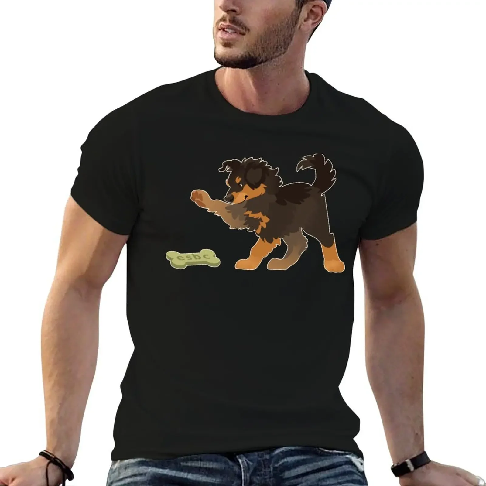 English Shepherd Puppy- Black and Tan T-Shirt hippie clothes customs blacks customs design your own t shirt for men