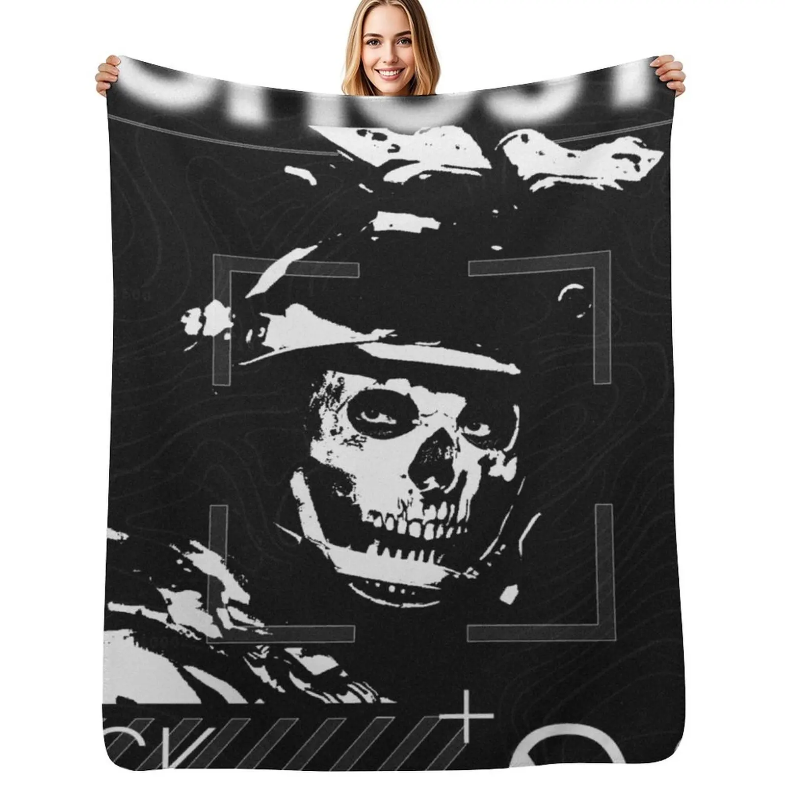 

Simon Ghost Riley MW2 Throw Blanket Giant Sofa Sleeping Bag warm winter funny gift Blankets