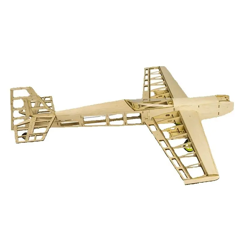 

Laser-Cut Balsa RC Plane Kit 1.5-2.5cc Nitro, Uncovered Trainer Frame for DIY Model Building & Hobbyists