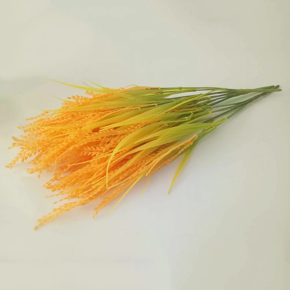 

4pcs Artificial Wheat Stems Realistic Plastic Faux Flower No Water Needed For Home Office Hotel Garden Decor Artificial Plants