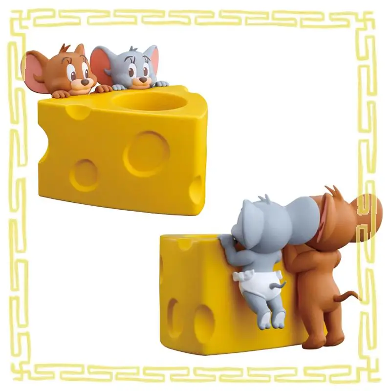 

Genuine Bandai Namco Banpresto Tom and Jerry Pen Holder Pen Holder Storage Pvc Figure Model Toy Gift Collector Desktop Ornament