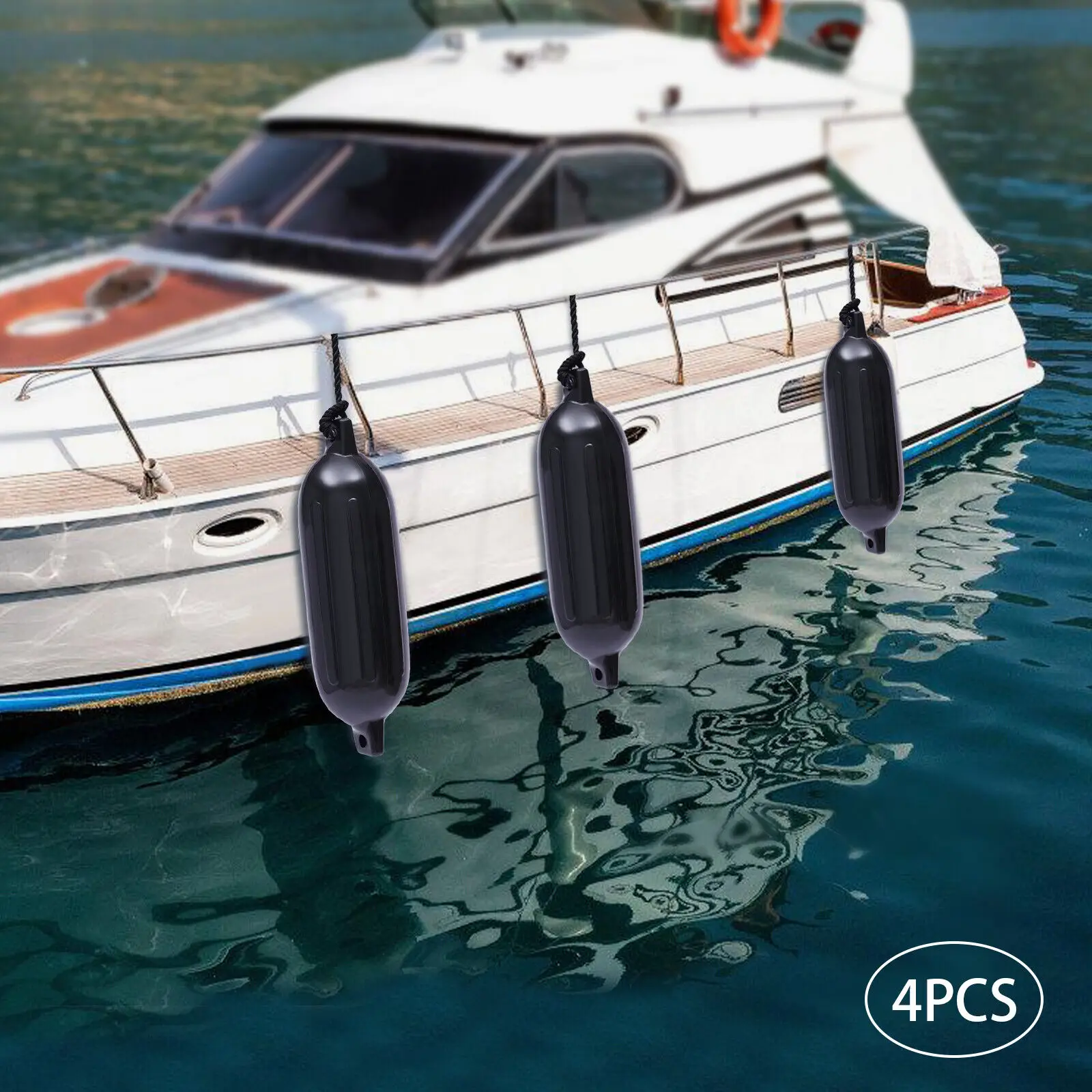 Yacht Fender Ball, PVC Inflatable Bumper, Dock Protection Cushion, Boat Collision Protection