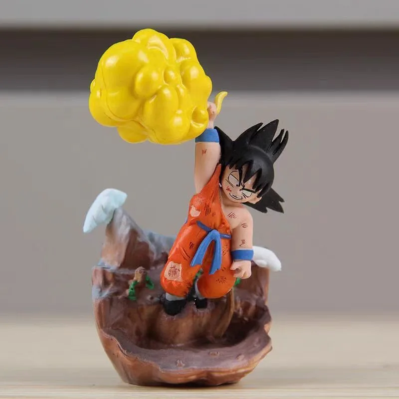 

10cm Anime Dragon Ball Goku PVC Figure with Kintoun Cloud Detail Collectible Model Toys Ornament Gifts