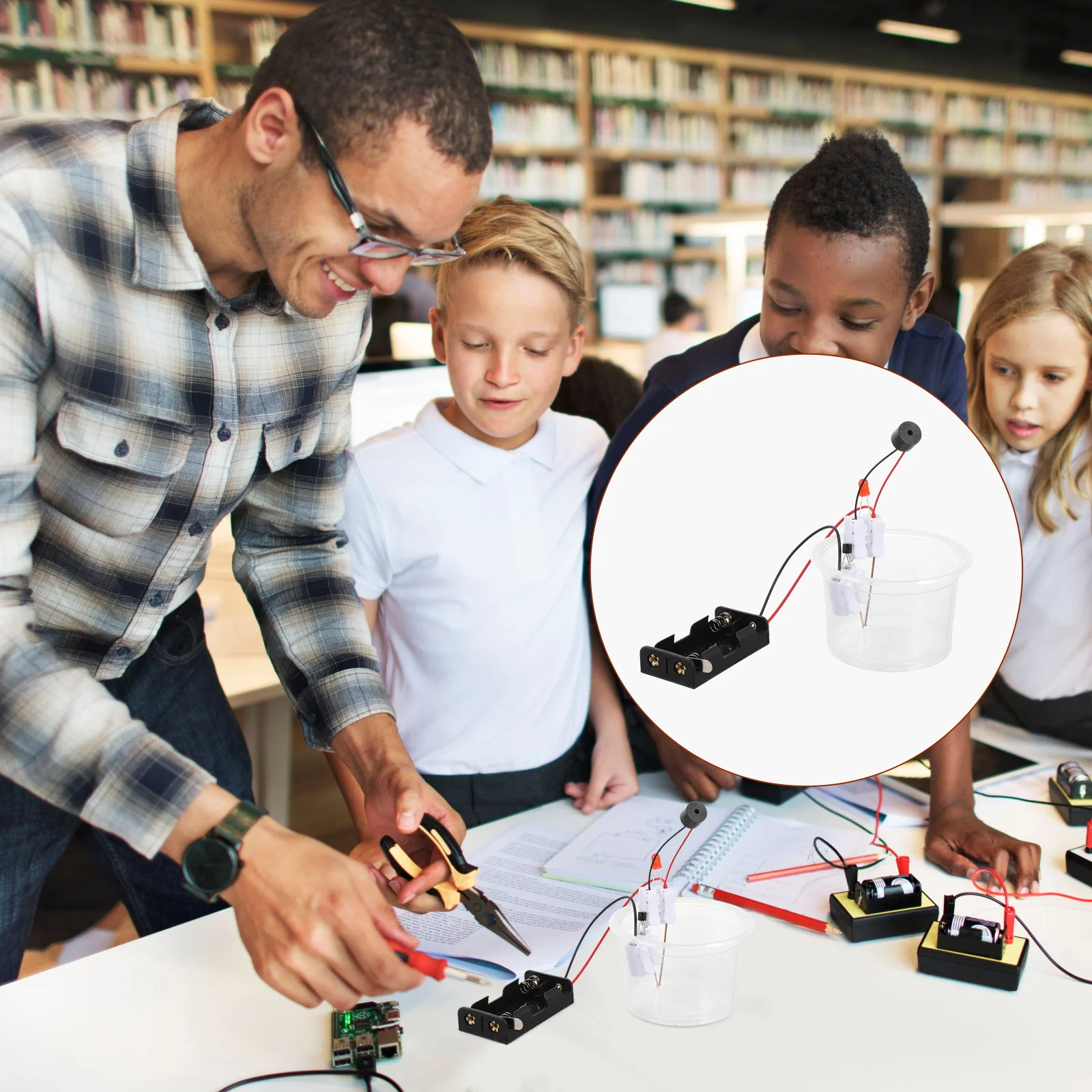 1 セット水位警報教育ステムキット物理科学教材子供 DIY 学習キット水位警報