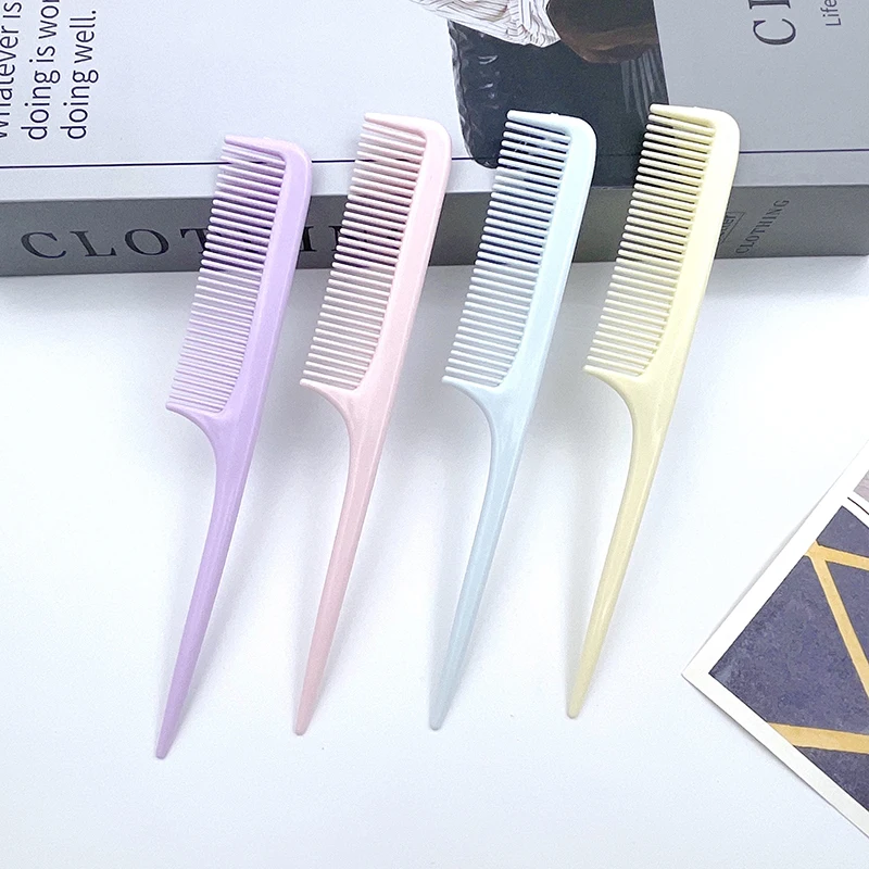 1 Pair Mini Portable Pocket Combs (Pointed Tail Comb   Flat Comb), Perfect for Hair Styling and Braiding. Convenient for Travel. view 4