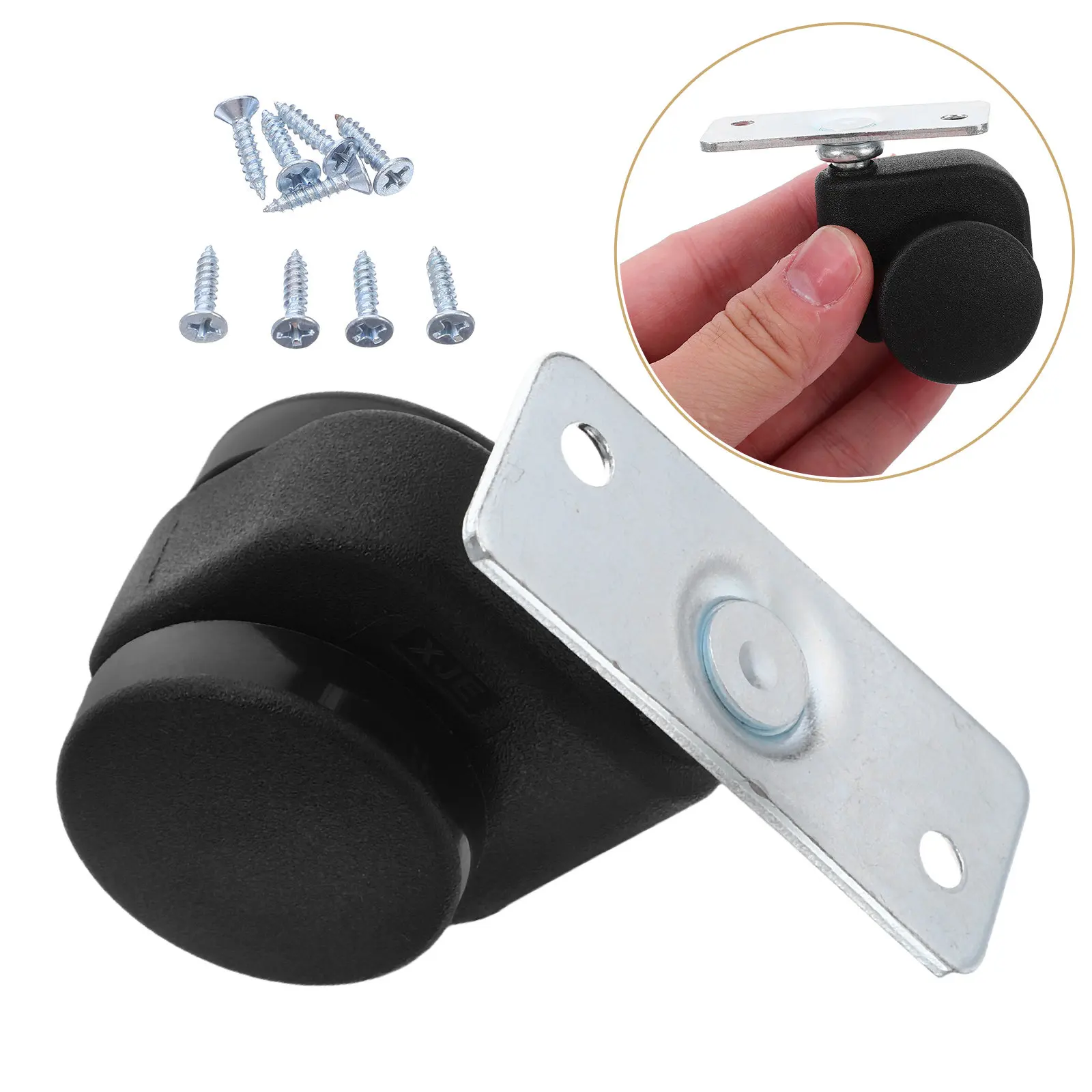 

4Pcs Heavy Duty Swivel Caster Wheels Self-Locking Brake Office Chair Replacement Furniture Casters Rolling Chair Wheels for Desk