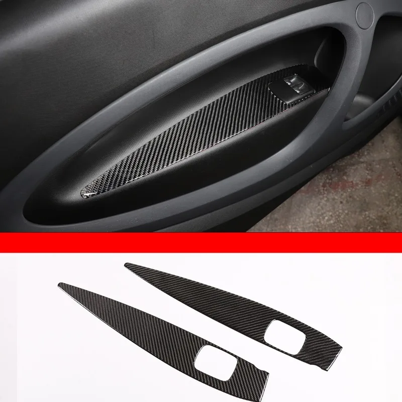 Abdeckung für Fensterheberschalter, Zierleiste, Aufkleber für Fensterschalter, Tastenfeldabdeckung für Mercedes Benz Smart Fortwo W453 2016-2021