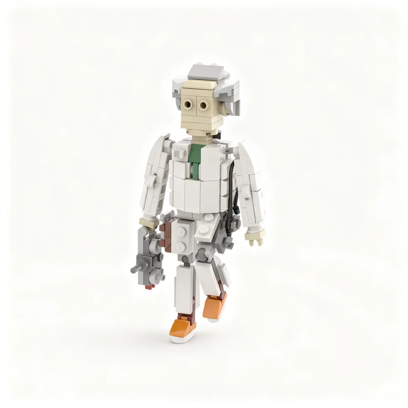 142pcs MOC Doc Emmett Brown Rc Back To Future Building Blocks Creative Pack Assembly Series Collectible Toy Gift For Builders