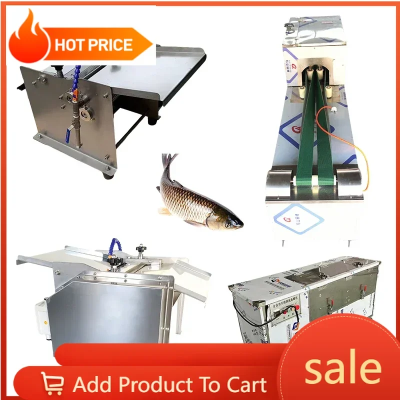 Automatic Fish Bone Separator Shrimp Shell Meat Picker Large Capacity Fish Scale Remover For Seafood Plant