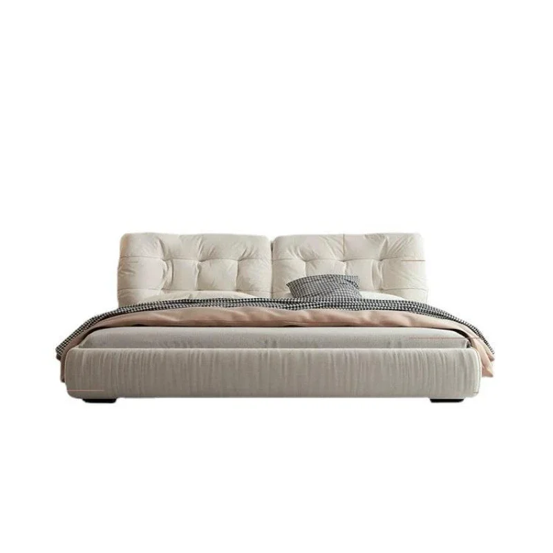 

Cloud bed, simple modern technology cloth double bed