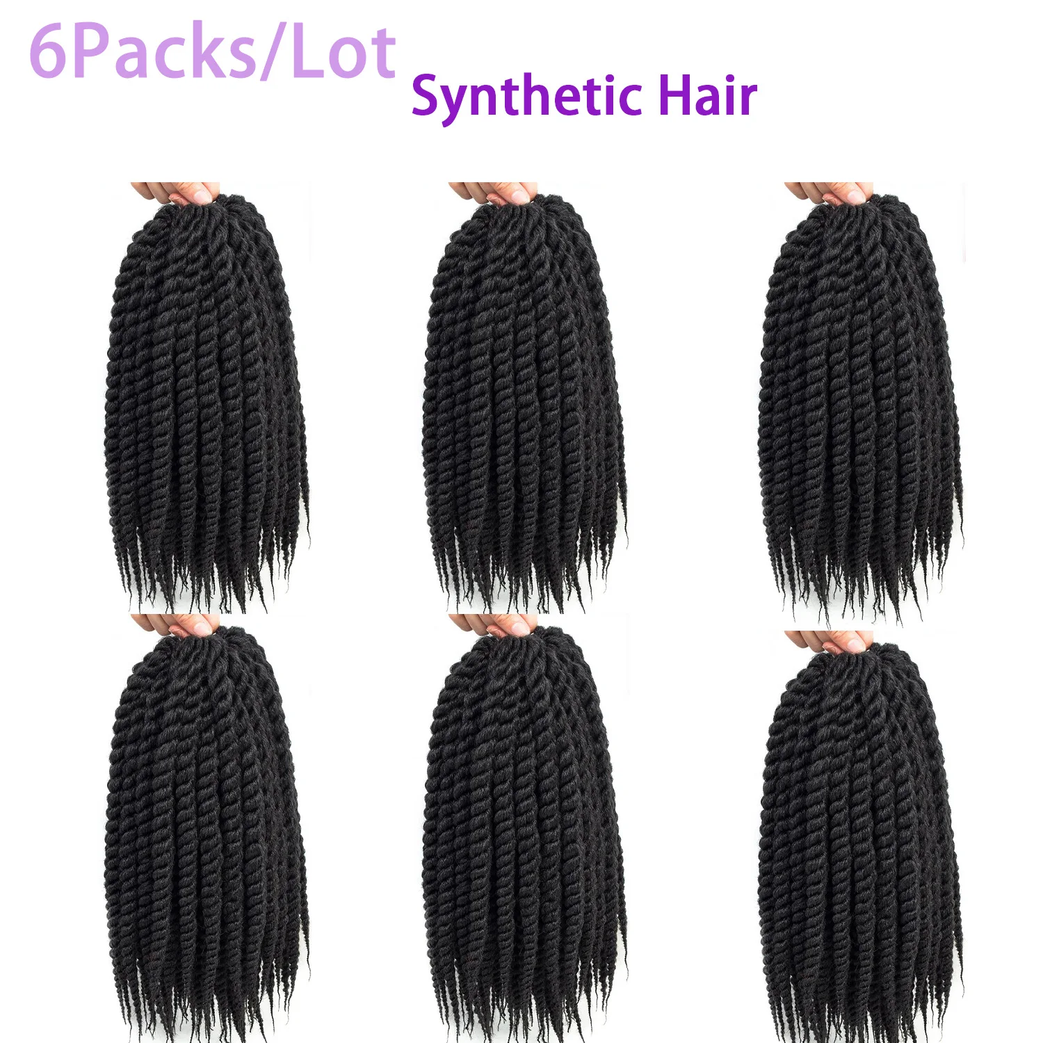 هافانا تويست الكروشيه الشعر 14 بوصة 1 حزمة السنغالية تويست الكروشيه الضفائر الشعر جدائل شعر صناعية ملحقات للنساء
