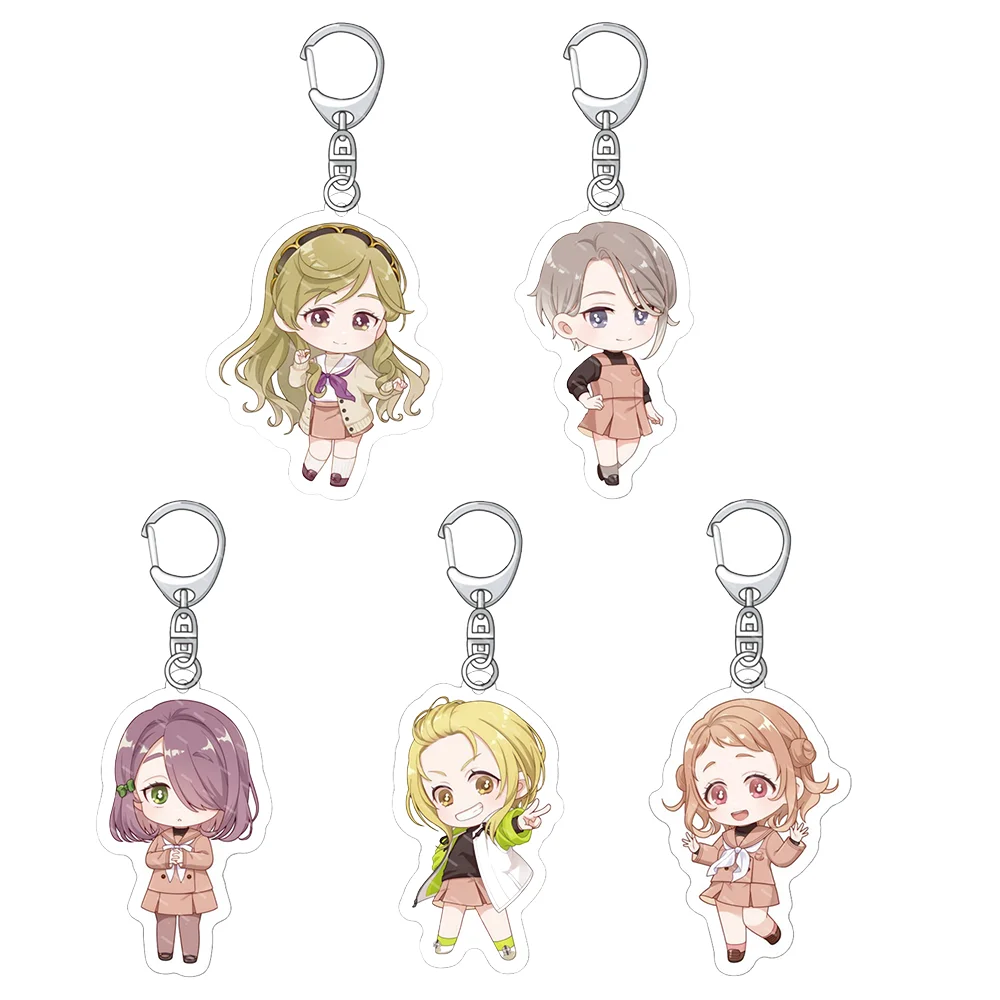 

Anime Harmony of Mille-Feuille 6cm Acrylic Stand Uruu Miyazaki Yako Kumai Backpack Pendants Accessories Decor Gifts