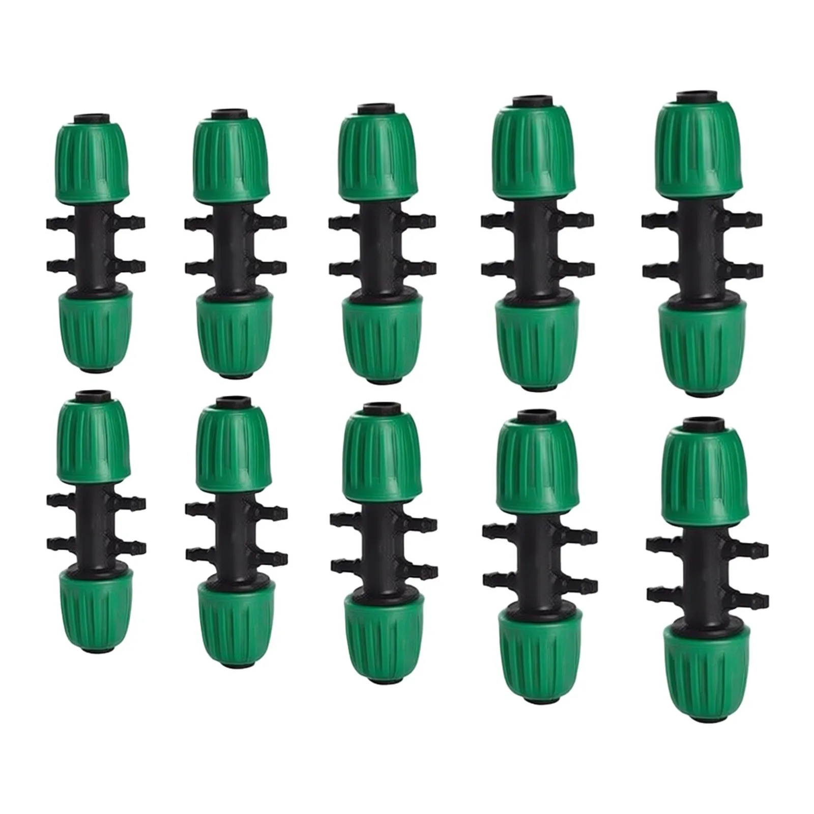 Barbed Tee Connector 6-Way Threaded Interface 1 2 Inch High-quality Hard Plastic Sturdy And Robust Elevated Garden Beds