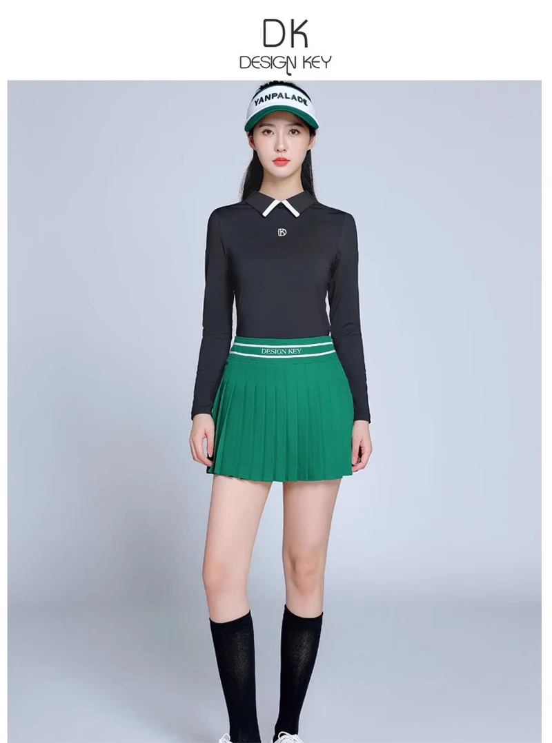 Autumn Golf  Women's shirt Long-Sleeved  High-Quality Golf Pleated Skirt Ladies sports Sets 2023 golf tennis clothing