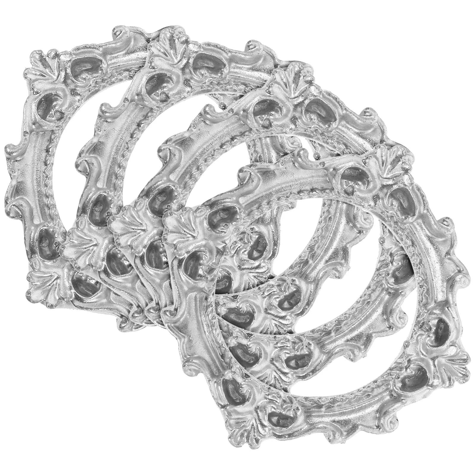 

4Pcs Mini Vintage Picture Frames Set Creative Resin Photo Wall Decor for DIY Projects Home Office Decoration Photo Frame