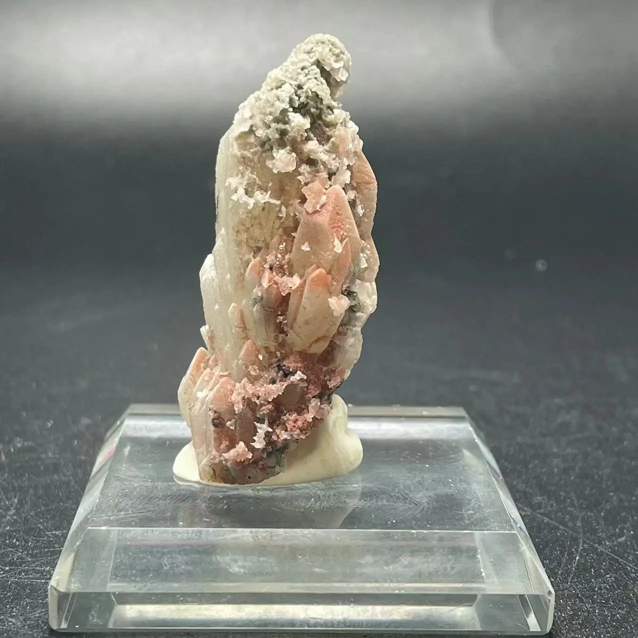 

New! 100% natural Neimeng crystal, calcite+specularite+quartz symbiotic mineral specimen