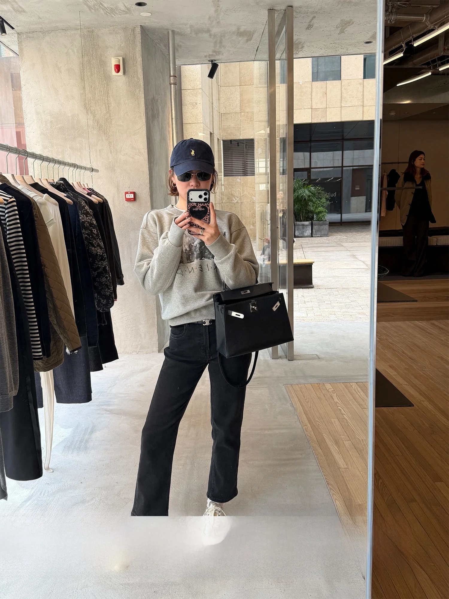 

ay Fce Lined Oversized Thiened Sweatirt Women's Winter New Sle American Loose Print Coat Korean Version round Ne