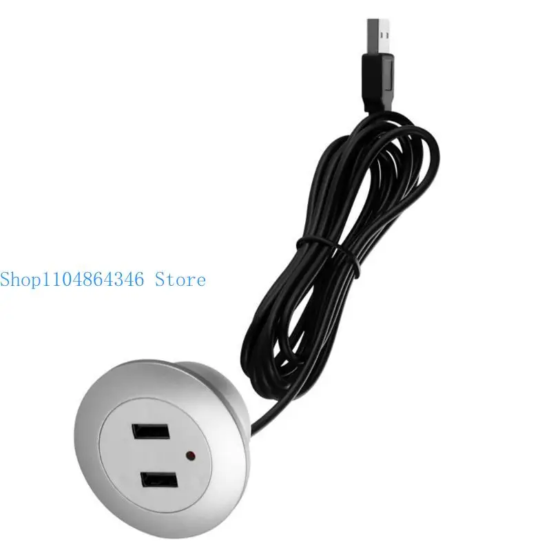 652F Extension Cord Mobile Table Sofa Fast Charging Embedded Desktop USB