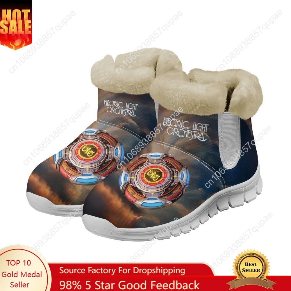 Electric Light Orchestra Rock Band Snow Boots Mens Womens Shoe Keep Warm Casual Lightweight Couple Sports Custom Sneakers