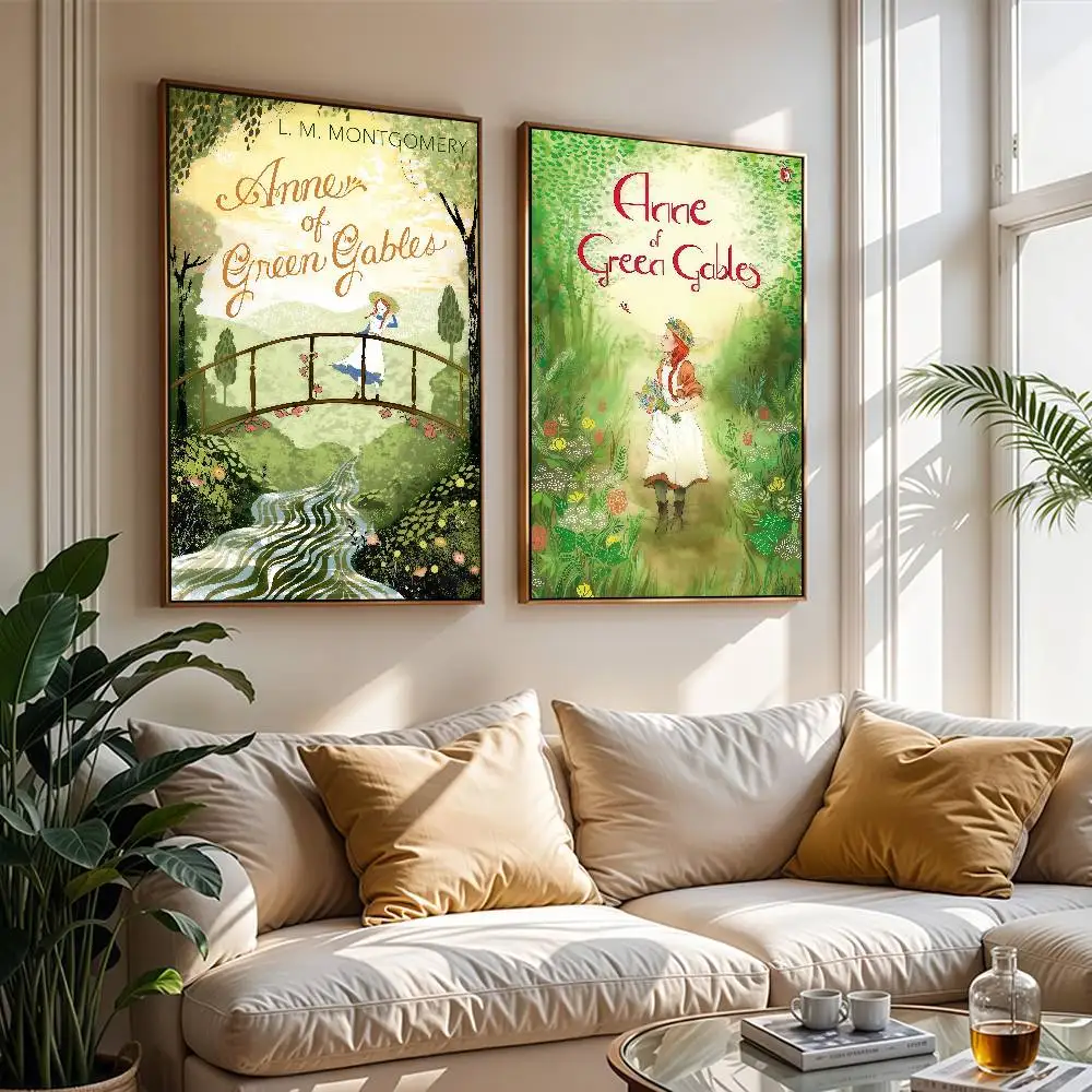 Póster mural de dibujos animados de A-Anne of Green Gables, regalos decorativos adecuados para hogares, dormitorios y salas de estar
