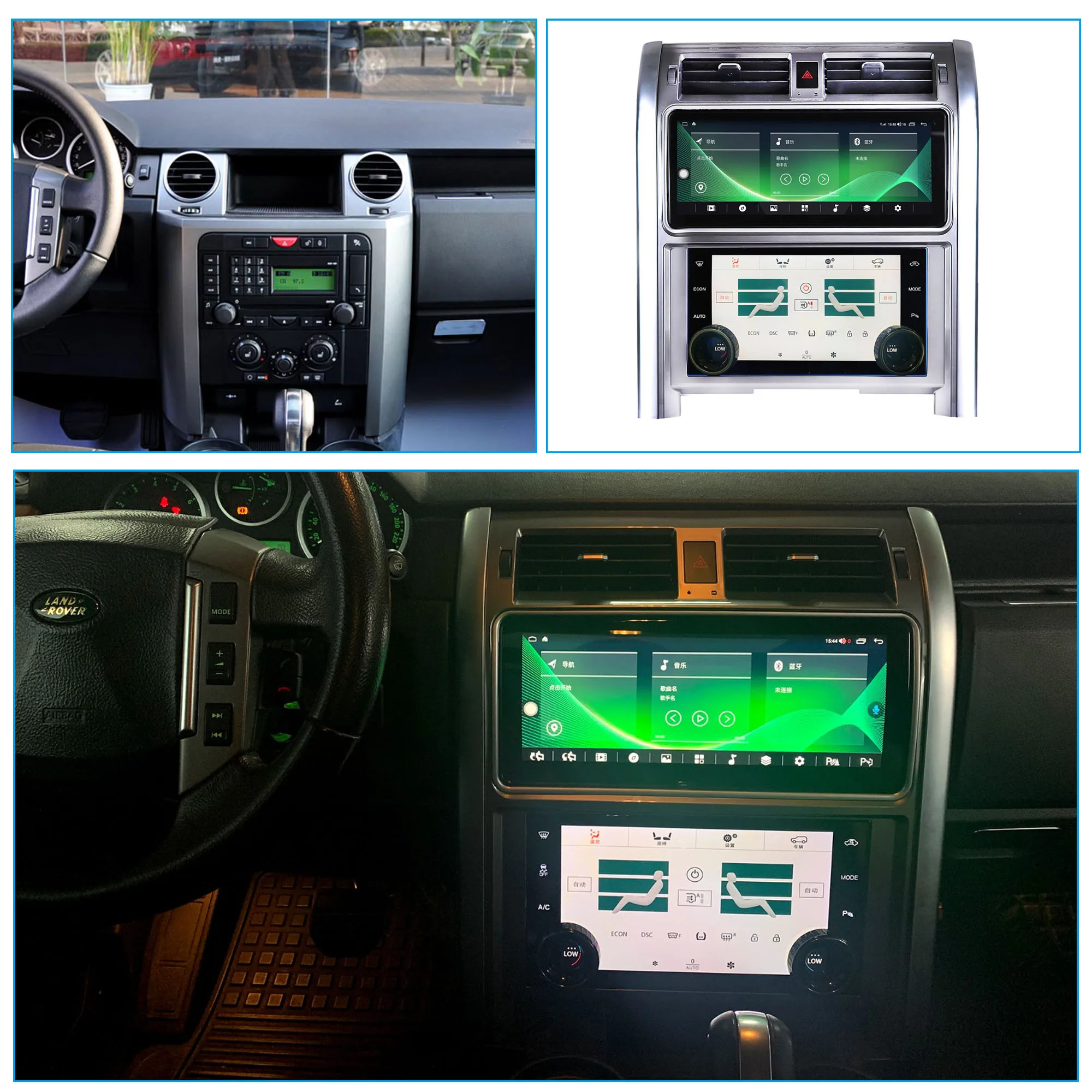 Digital AC Air Conditioner Panel LCD Touch Screen AC Display Climate Control Board for Land Rover Discovery 3 2004-2009 DVD