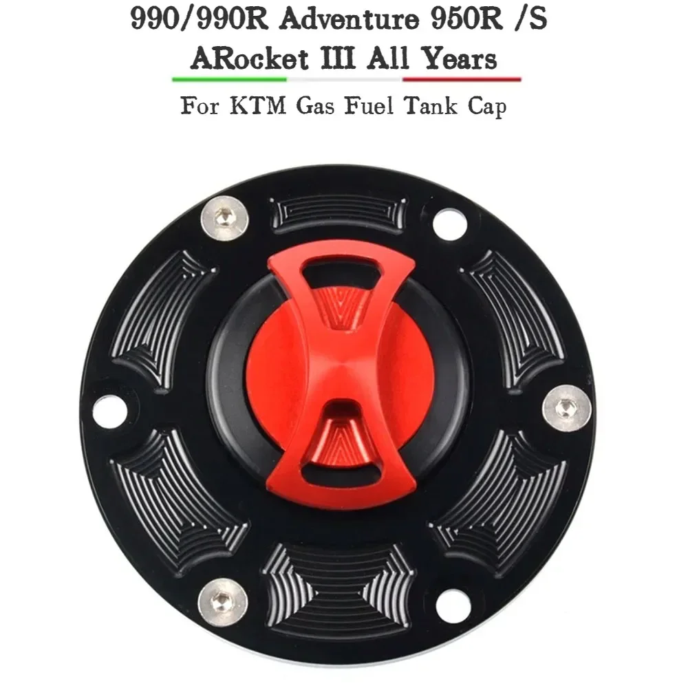 Motorcycle CNC Fuel Tank Cap Cover For KTM Super Duke 990/990R Adventure 950R /S ARocket III All Years