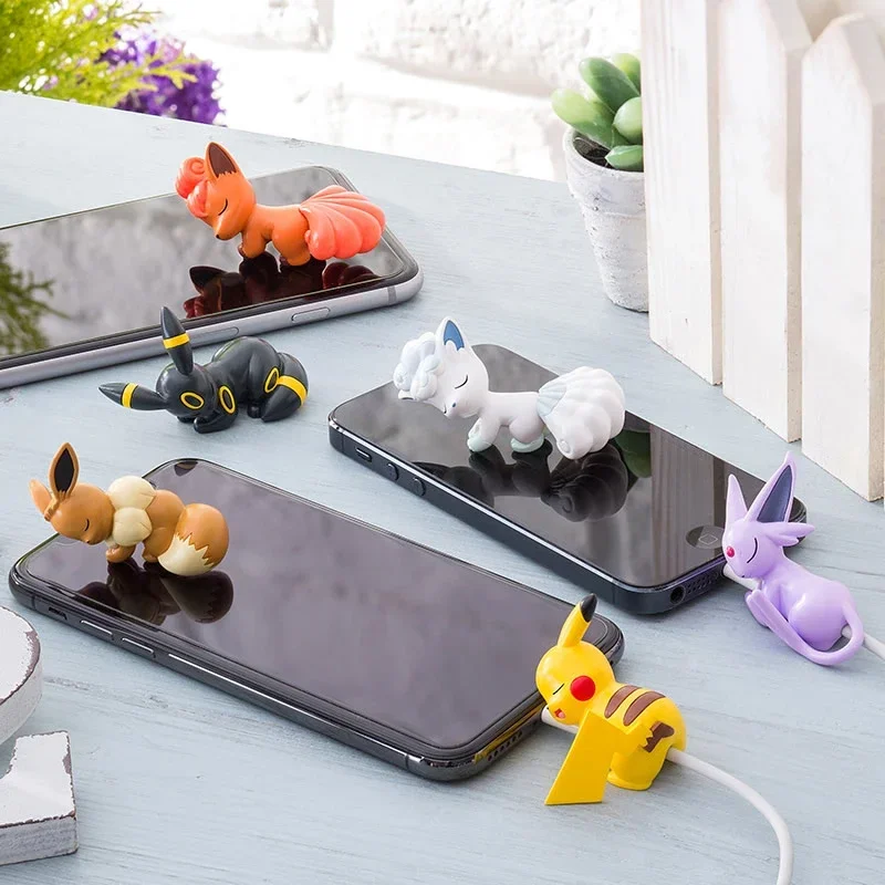 

Pokemon Cartoon Animation Image Anime Creative Data Cable Protector Cover Universal Charger Anti-break Rope Toys Birthday Gifts