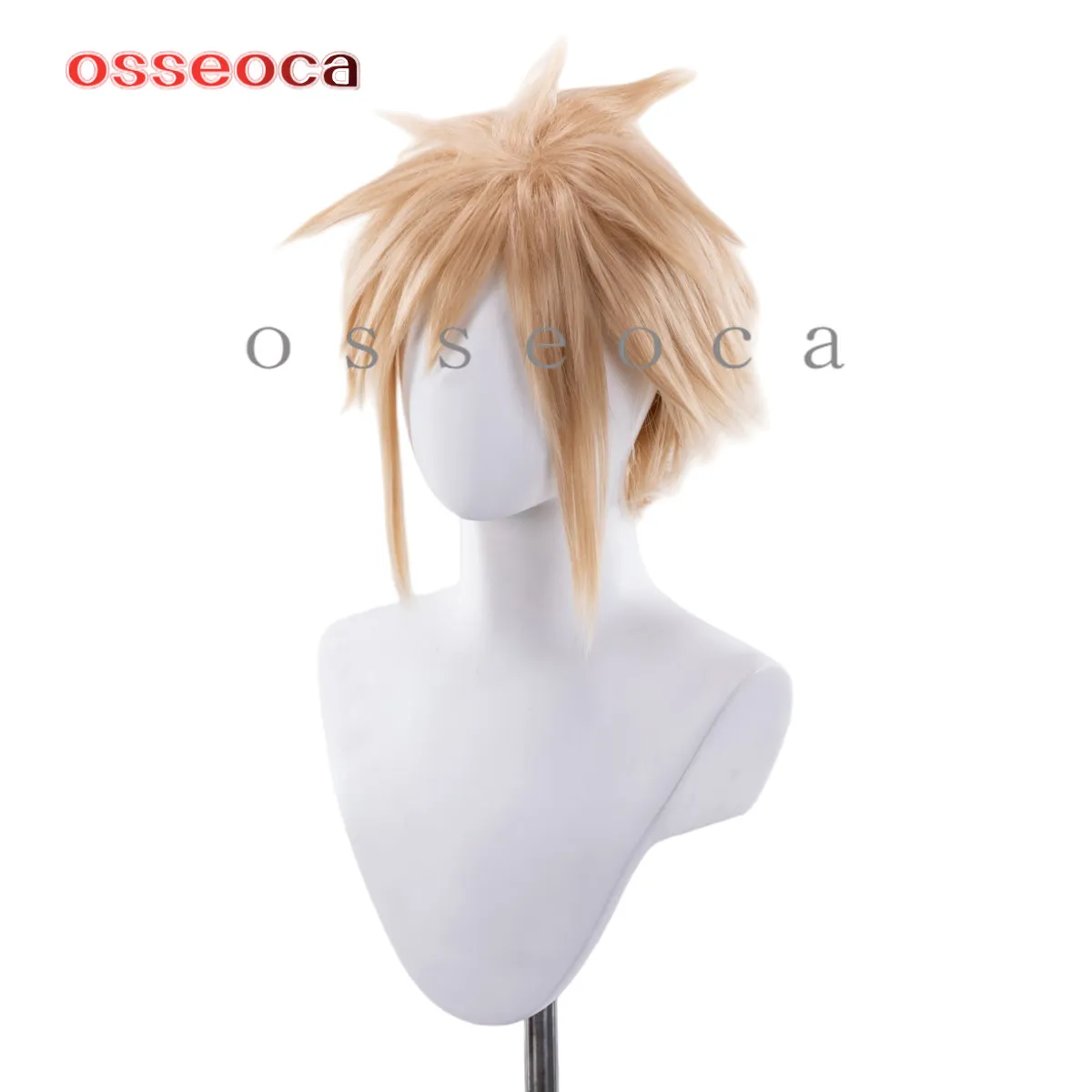 Anime Cloud Strife Wig Halloween Carnival Party Props Synthetic Hair Heat Resistant Fiber + Wig Cap
