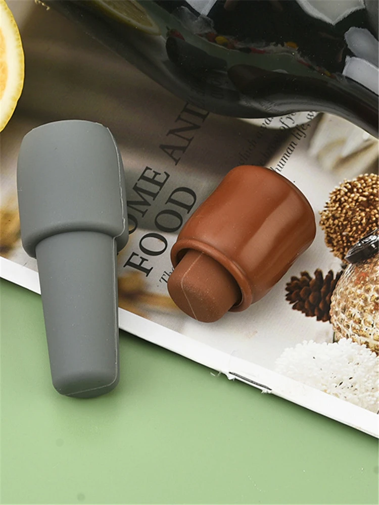 Bottle Sealer Silicone Wine Stoppers Beverage Reusable Sparkling Wine Bottle Stopper Keeping Wine Champagne Fresh Kitchen Tools