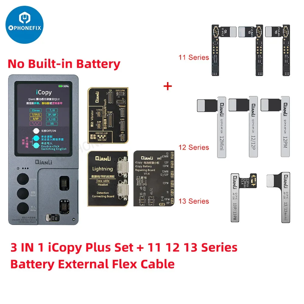 Программатор Qianli iCopy Plus 2,2 для iPhone X/XR/XS/11 /12Pro /13/14, ЖК-дисплей/вибратор