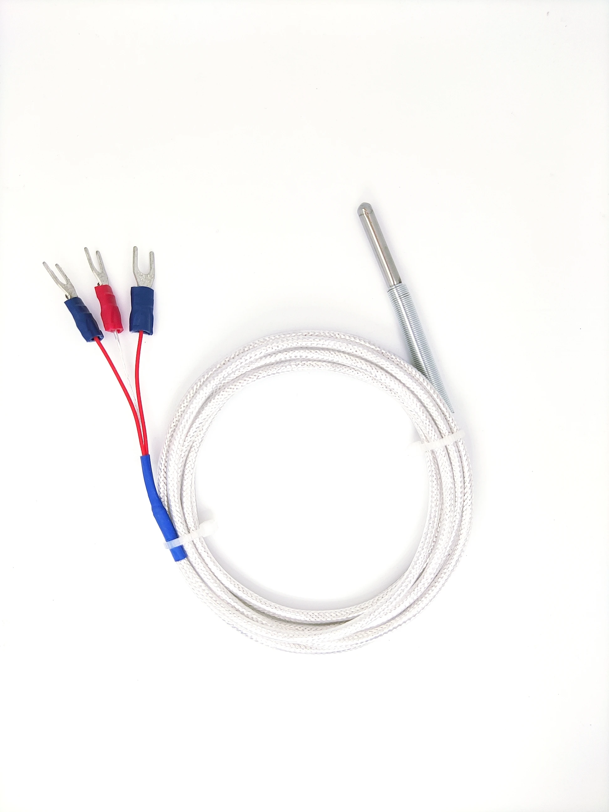 

Pt100 Temperature Probe, 4x30 Platinum RTD , PTFE Temperature Measuring Wire, PT100 Temperature Sensing Wire-1M/2M/3M/4M/5M.