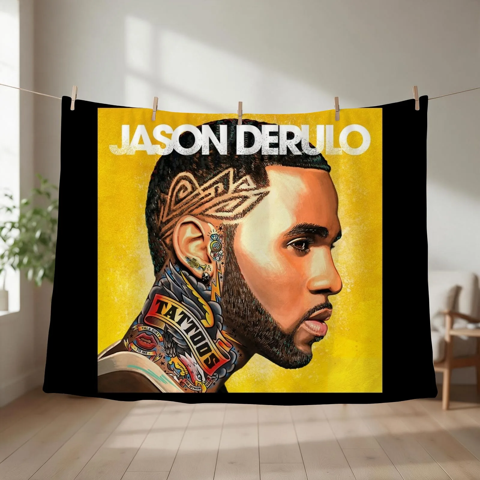 Tattoos Throw Blanket couch cozy soft plush fuzzy picnic outdoor blanket