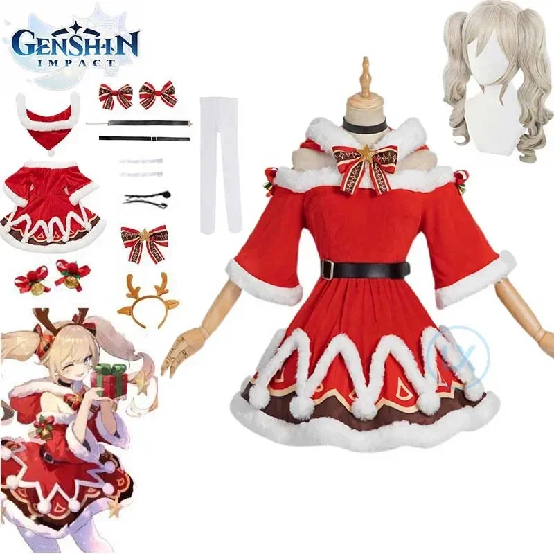 Disfraz de Anime Genshin Impact Barbara para carnaval, Halloween, Navidad, EVE, niña, juego para niños, trajes de Festival, regalos