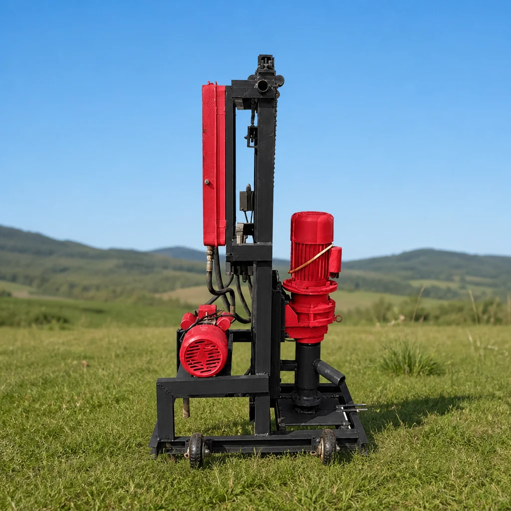 Customized Compact Type Hydraulic Driven Easy Operation Water Well Drilling Machine 100 Meter Depth for Small Farm Water Wells