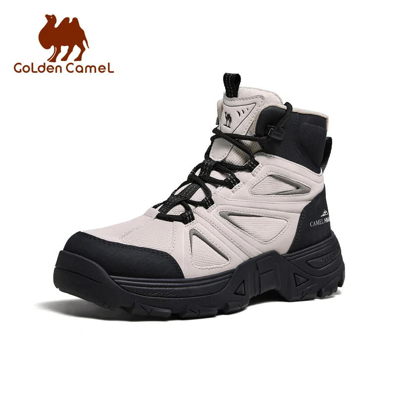 GOLDEN CMAEL Hiking Shoes Men's Winter Boots Wear-resistant Non-slip Thick-soled Anti-collision Mountaineering Shoes Desert Boot