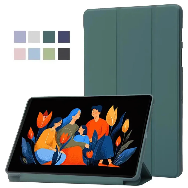 

Чехол для Lenovo Xiaoxin Pad 12,1 2025 TB365FC 12,1 дюйма, магнитный тройной чехол из искусственной кожи, мягкая задняя подставка из ТПУ, чехол для планшета Funda Coque