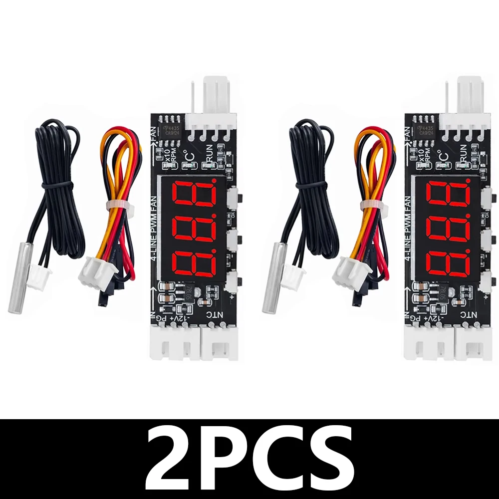 Enkele 12 V 3A DC PWM 4 Draad Fan Temperatuurregeling Snelheidsregelaar Chassis Computer Ruisonderdrukking Module NTC B 10 K 3950
