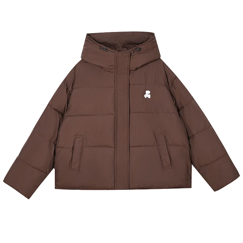 Parkas à capuche pour femmes, manteaux chauds et épais, poches amples, vestes avec bouton de fermeture éclair, manteau court, Streetwear pour dames, automne hiver 2025