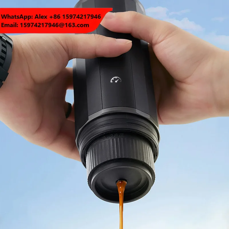 ZeroHero Portable Espresso Machine With Heating Self Heating Portable Coffee Maker Compatible With Capsules And Ground Coffee