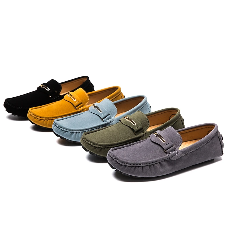 

Large Size 35-48 Men Loafers Soft Man Moccasins High Quality Spring Autumn Leather Shoes Slip On Flats Mens Driving Shoes 2022