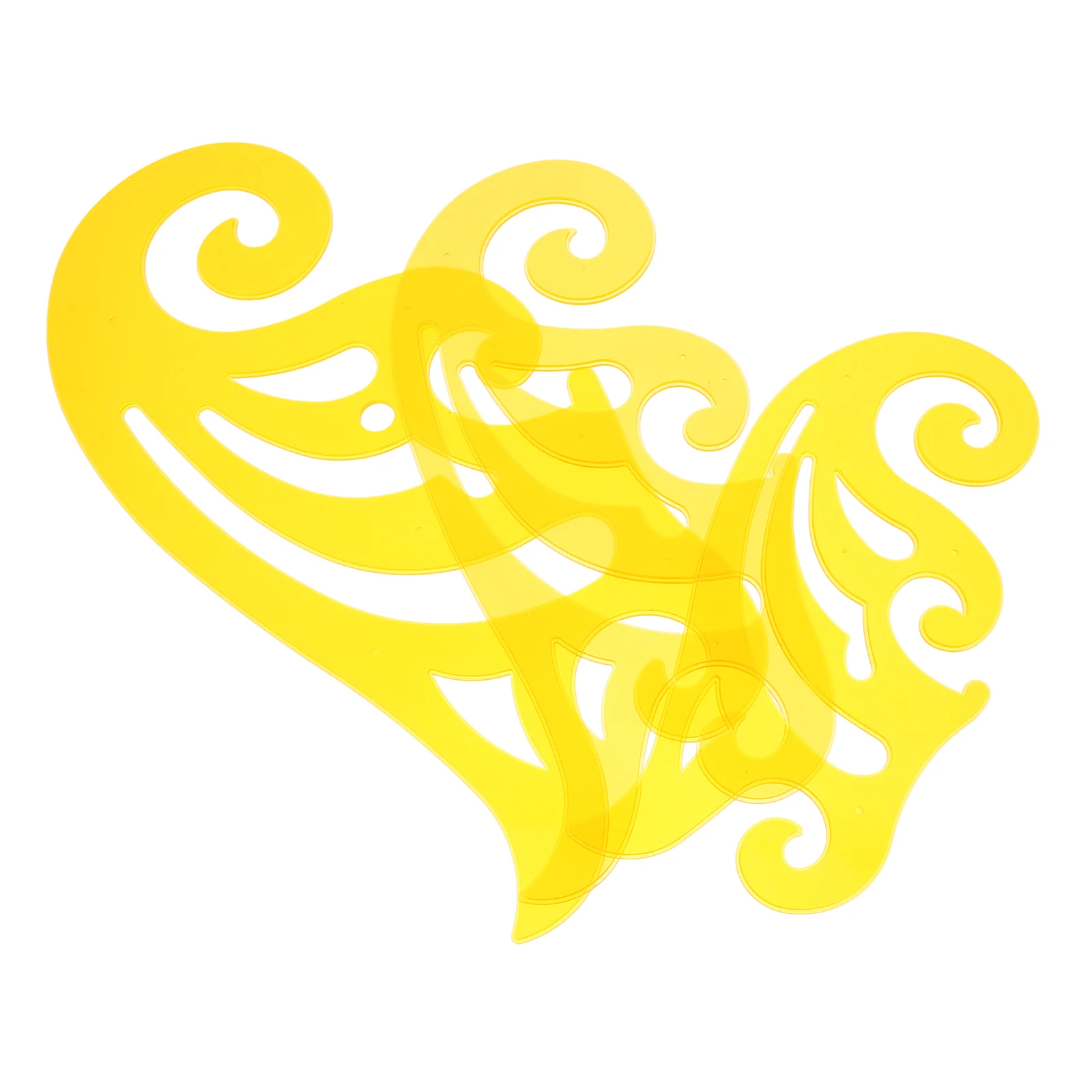 3pcs Sewing Pattern Curved Plastic Ruler For Quilting Measuring Cutting Fabric French Curve Ruler Sewing Measuring Tool For Diy