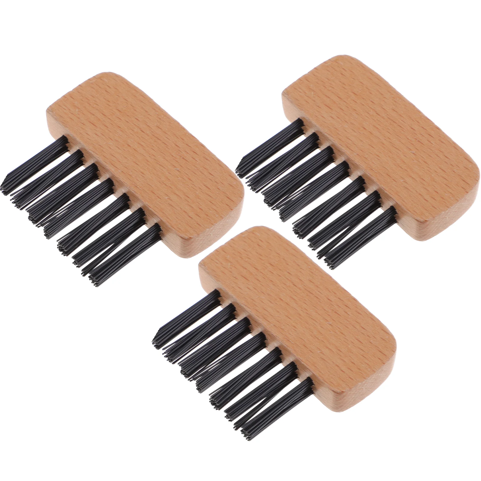 3 Pcs Japanese Umpire Plate Brush Softball Referee Portable Wood Sports Cleaning