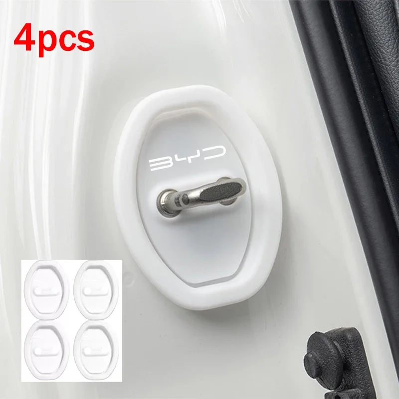

4x Door Shock Absorber Cushion Silicone Car Door Lock Covers For BYD Atto 3 Yuan Plus Tang F3 E6 Song Max 2026