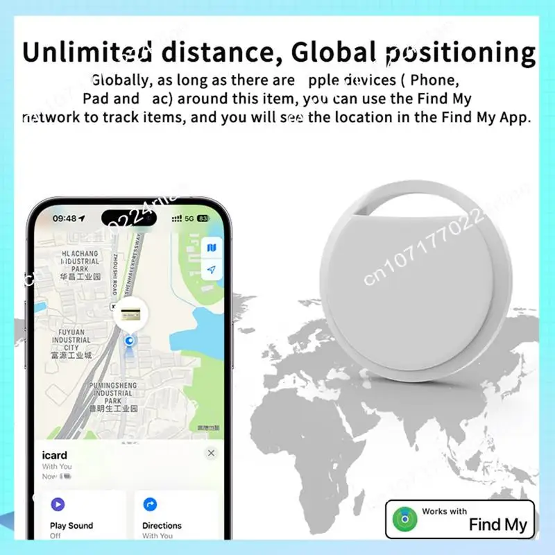 A17Z 4 PCS Smart Air Tag GPS Tracker Key Finder GPS Global Positioning Bluetooth Mini GPS Tracker Pet Key Bag Finder For IOS