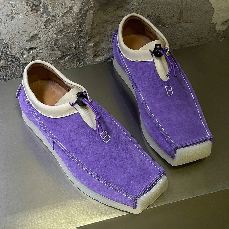 レトロスクエアカジュアルメンズシューズカラーブロッキングニッ - Men Shoes H&M のレビューと価格