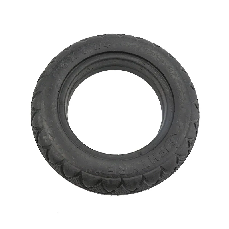 Hot Selling 6-inch 6x1 1/4 Solid Tire, Suitable for Folding Bicycle Tires and Mini Surfing Electric Scooters